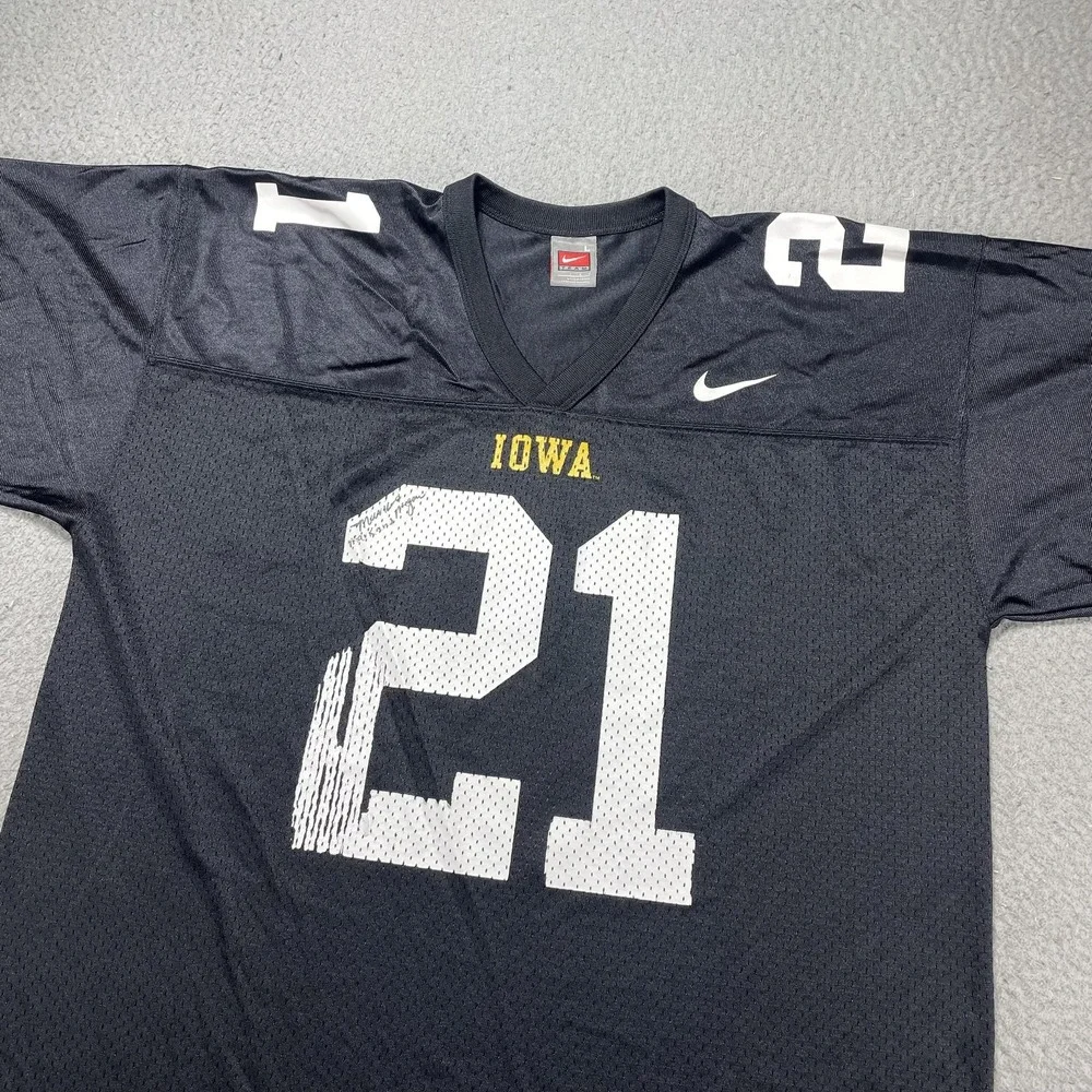 Iowa Hawkeyes Jersey Mens Large Black NCAA Football Nike Team Authentic 21